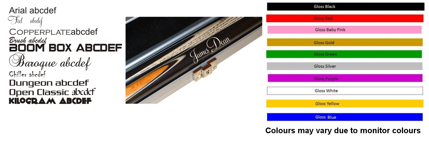 Snooker cue or pool cue personalised name great birthday gift